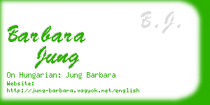 barbara jung business card